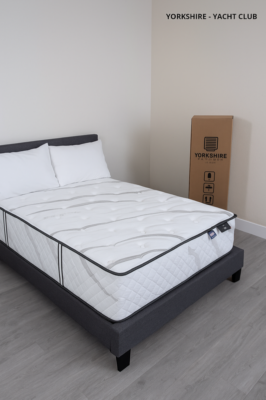 YORKSHIRE - GRAPHITE MF 14" QUILTED FOAM MATTRESS FREE SHIPPING!